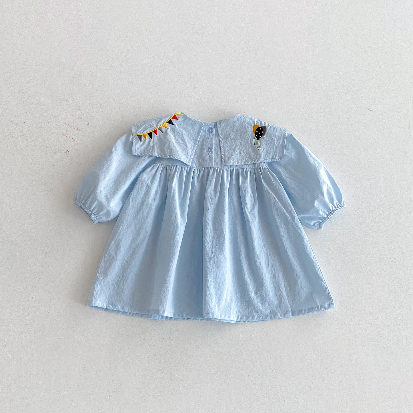 Girls’ Cotton Navy Style Dress