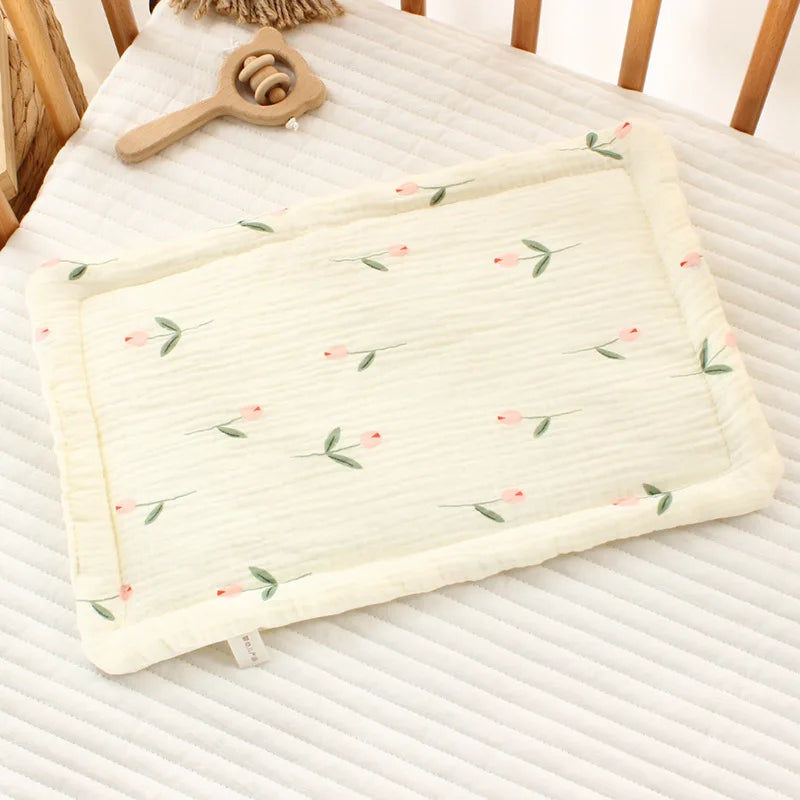 Baby Pillow – 100% Cotton | Breathable & Soothing (0–12 Months)