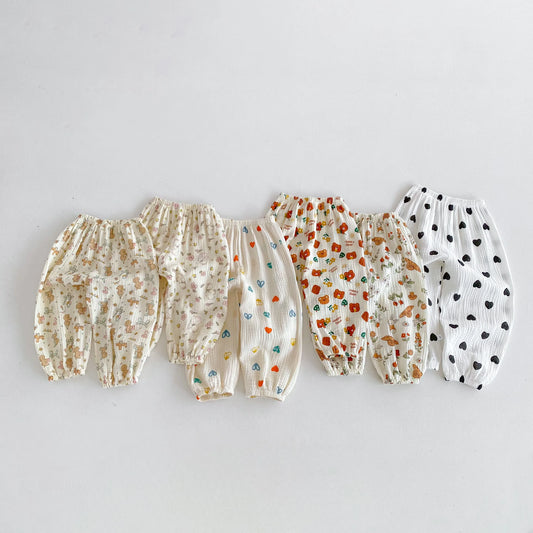 Baby & Toddler Cartoon Anti-Mosquito Pants – Summer Harem Trousers