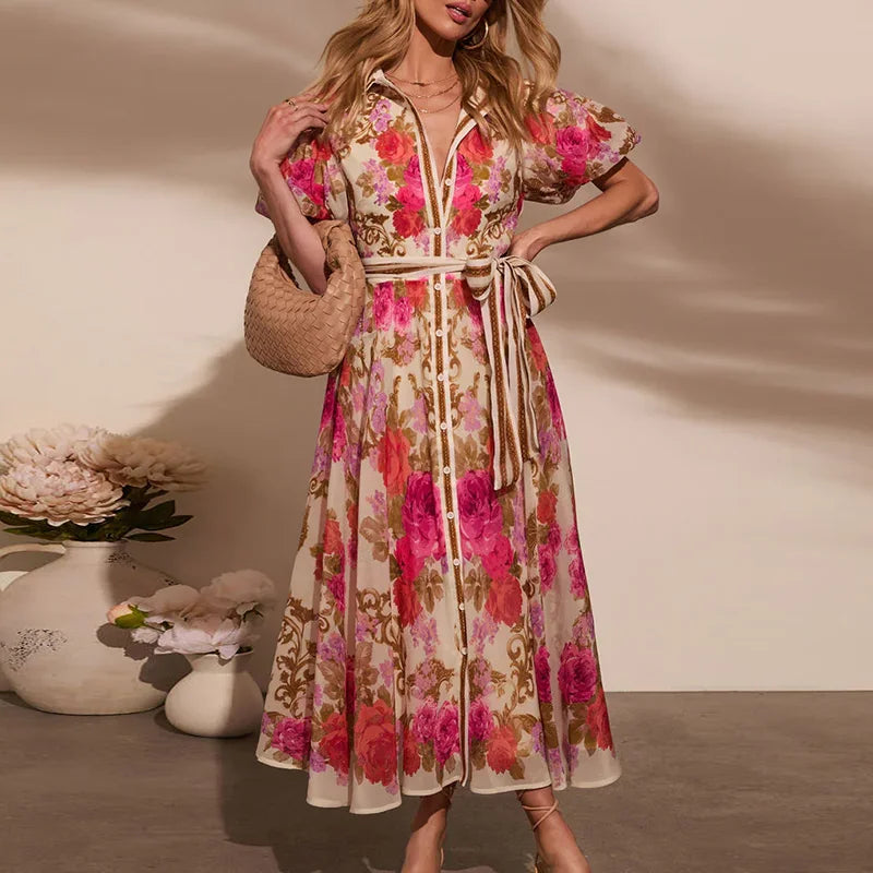 Women’s Casual Floral Bohemian Party Dress