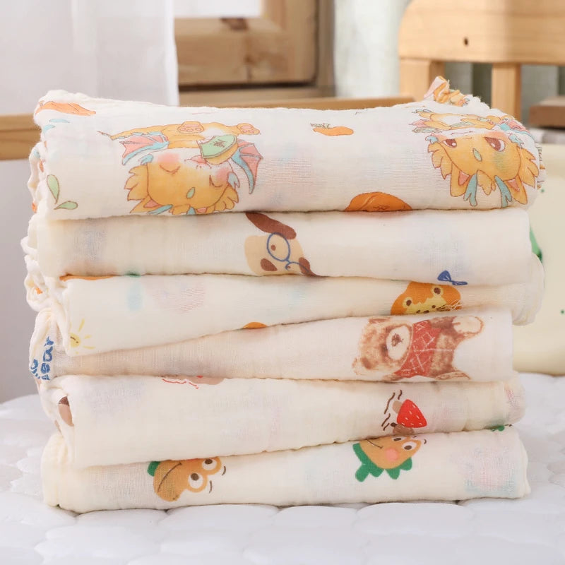 Baby Muslin Swaddle Blanket – Cotton Bath Towel, Stroller Cover & Sleep Wrap