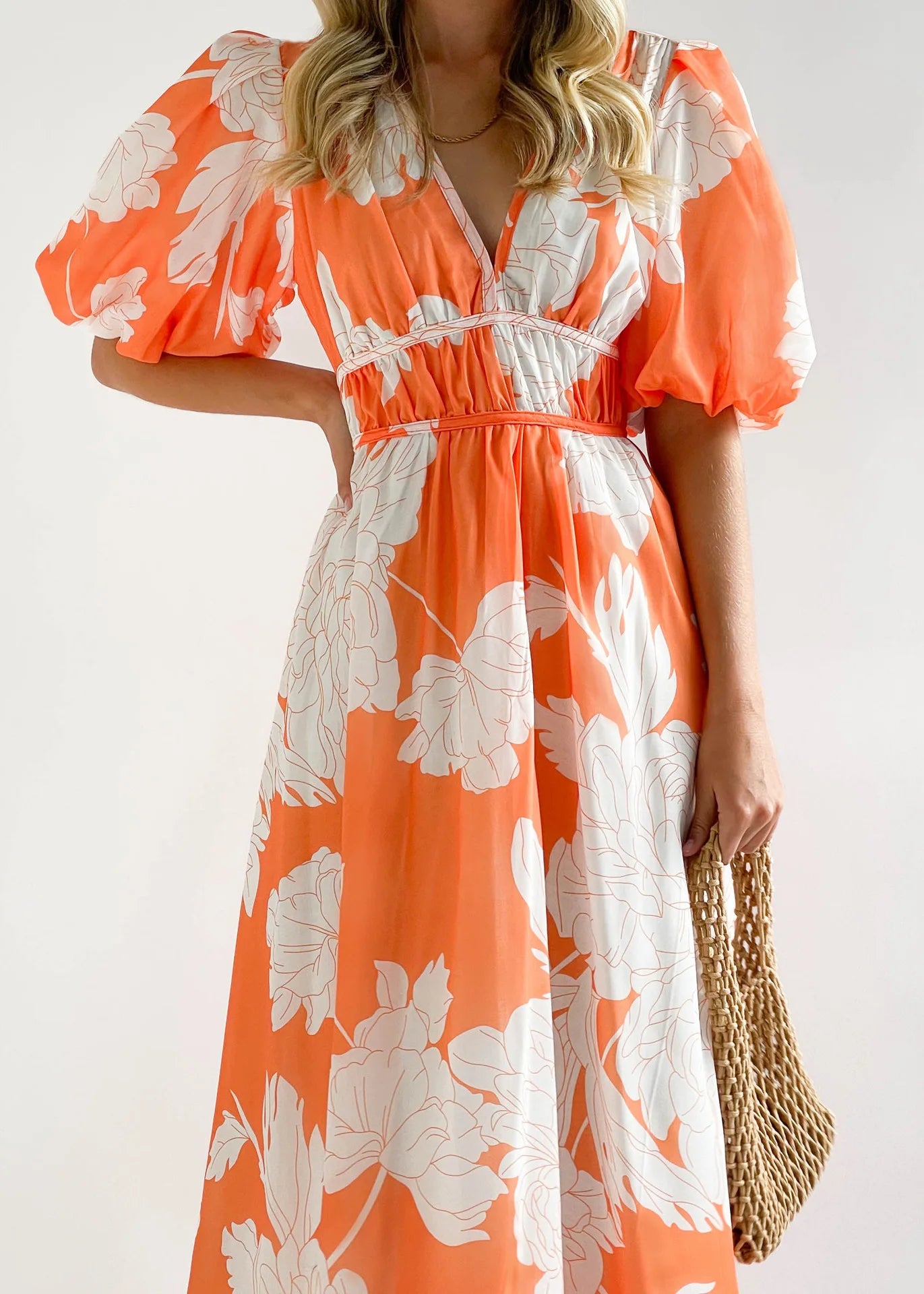 Boho Floral Print Maxi Dress – Spring/Summer Women’s Fashion