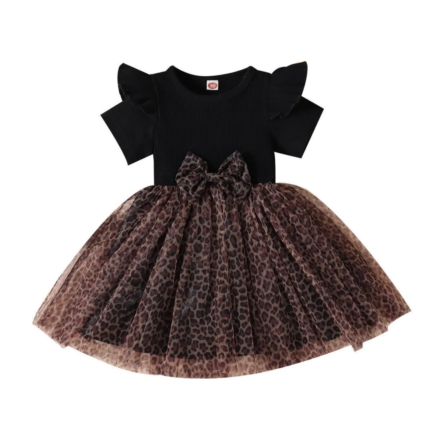 Girls Elegant Retro Summer Party Dress with Bows & Wings