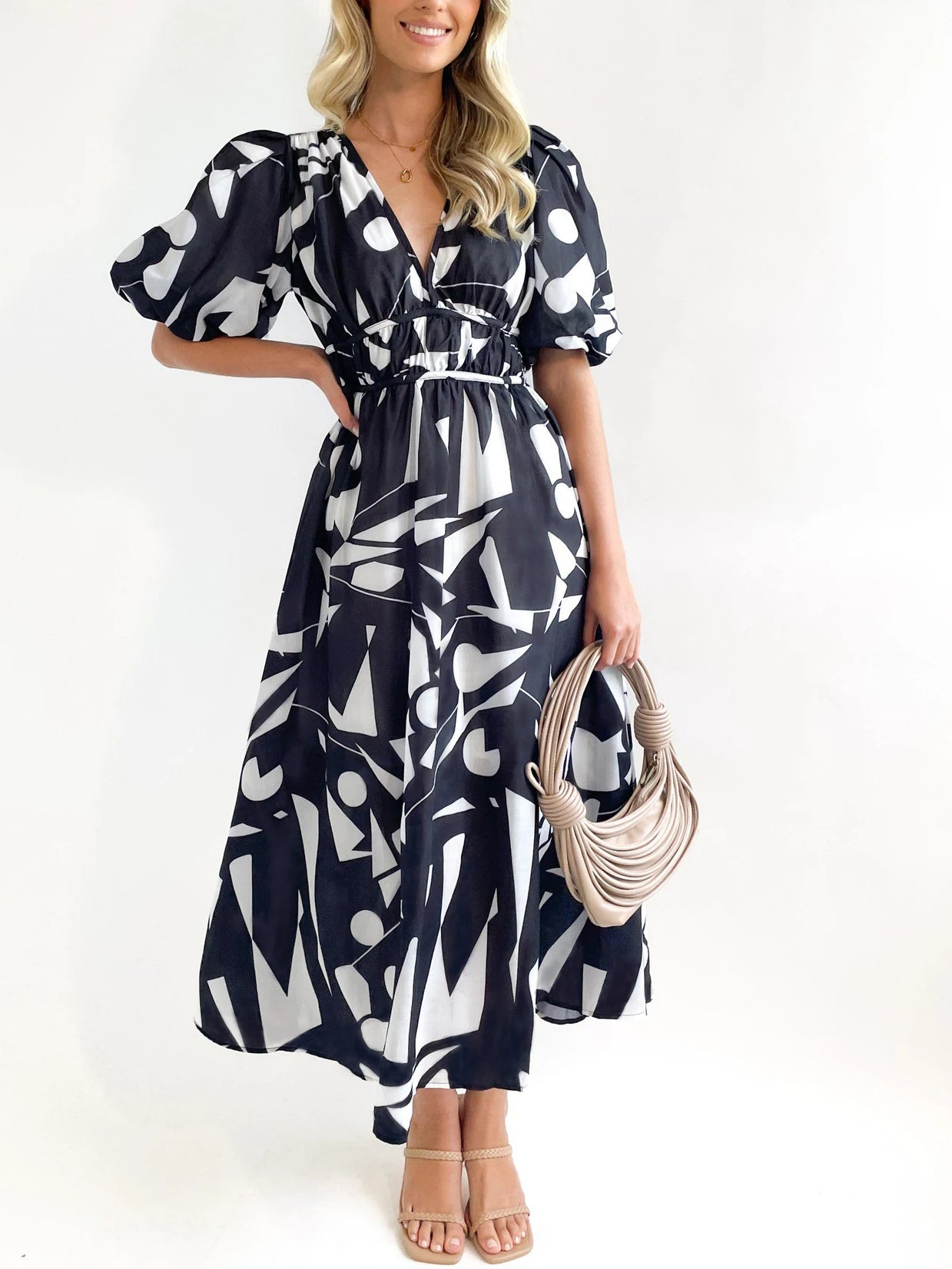 Boho Floral Print Maxi Dress – Spring/Summer Women’s Fashion