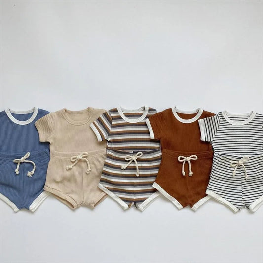 Summer 2-Piece Toddler Outfit – T-Shirt & Shorts