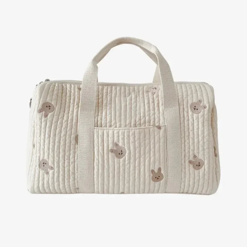 Large Mommy Bag – Quilted Travel Diaper Tote