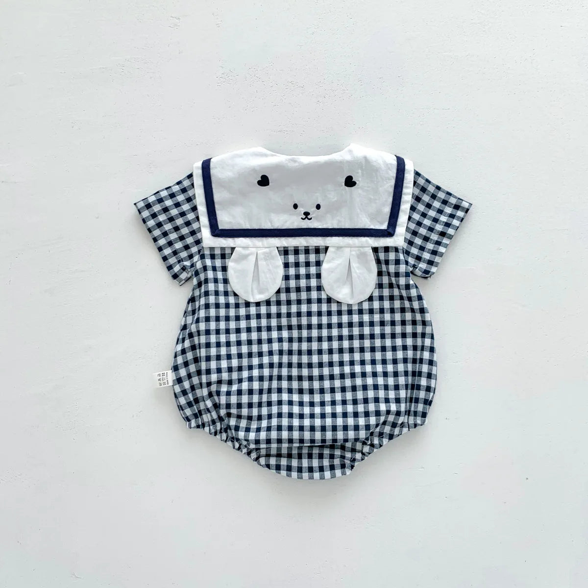 Plaid Bear Baby Bodysuit – Summer New Arrival