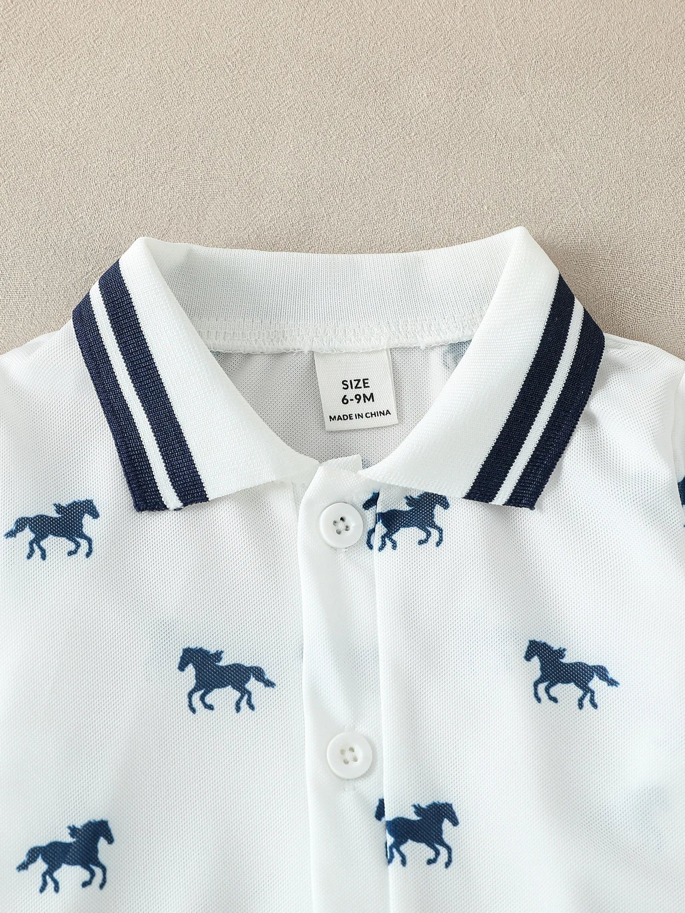 Infant & Toddler Horse Print Gentleman Outfit (1–3Y)