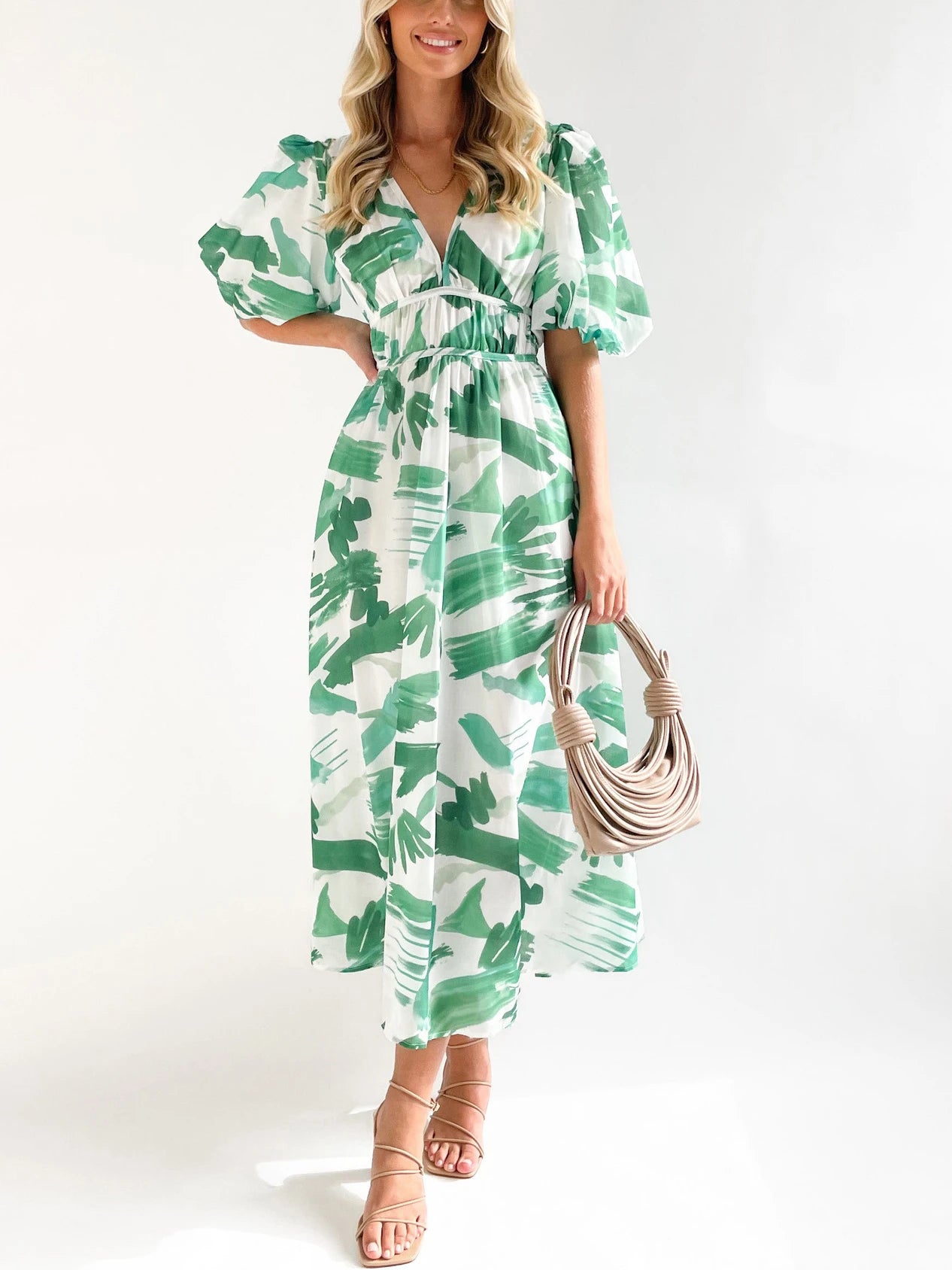 Boho Floral Print Maxi Dress – Spring/Summer Women’s Fashion