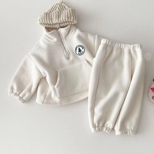 Fleece-Lined Two-Piece Sweater Set