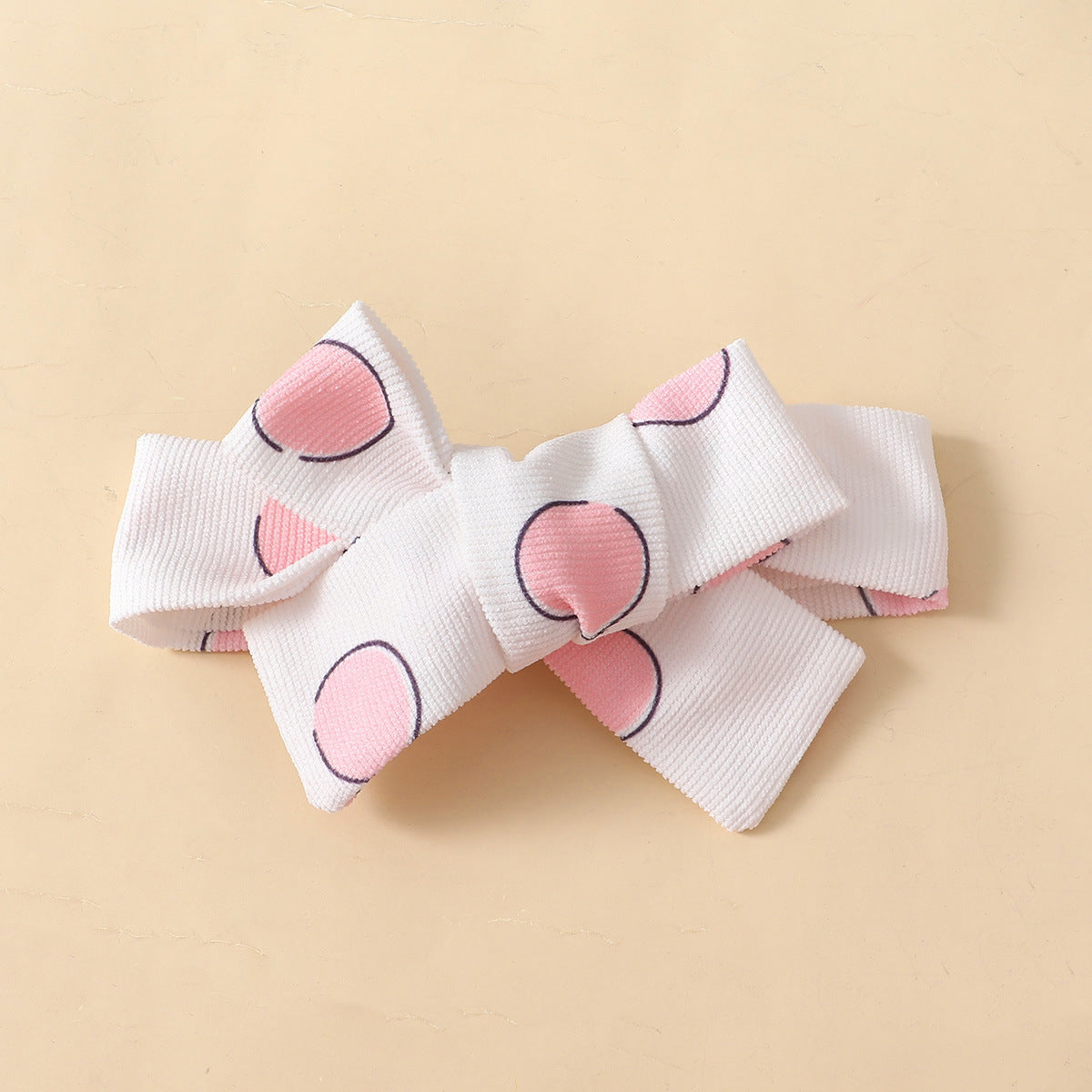 Polka Dot Rabbit Embroidered Suspender Dress Set with Headband