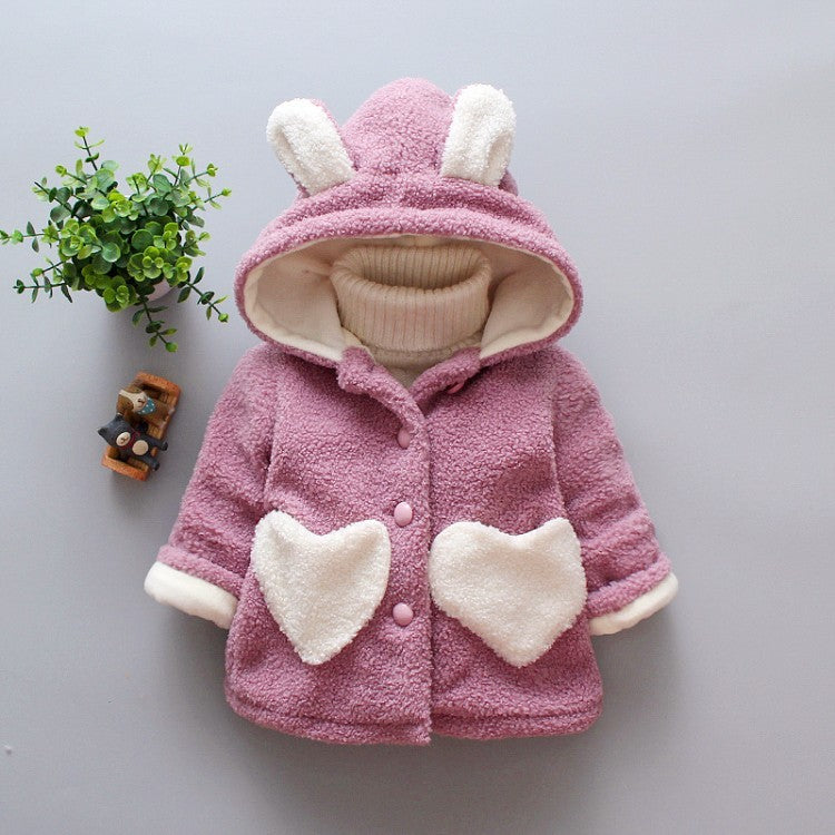 Toddler Girl Winter Bunny Coat (Ages 9M–3Y)