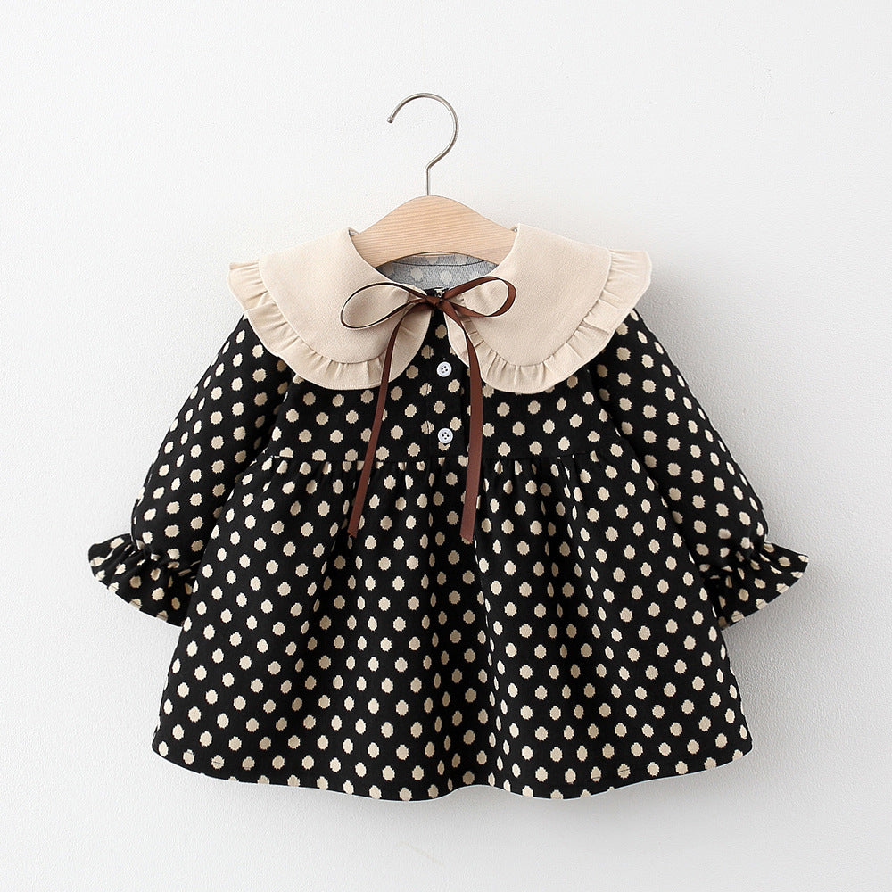 Polka Dot Doll Collar Dress