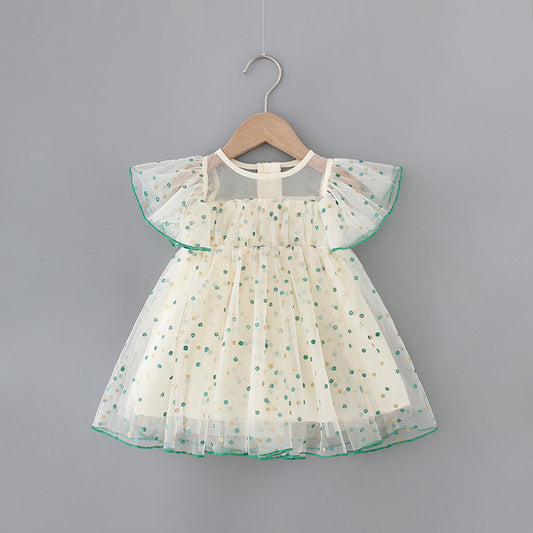 Girls’ Sweet Party Dress – Sleeveless A-Line Dress